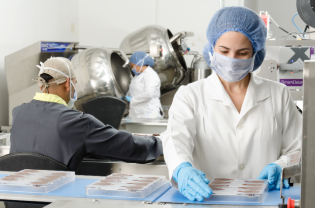 working in the biopharmaceutical manufacturing industry as a result of deliveries through supply chain processes