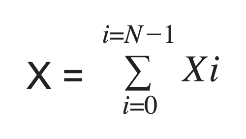 Formula of a vector along the X-axis in a visibility index