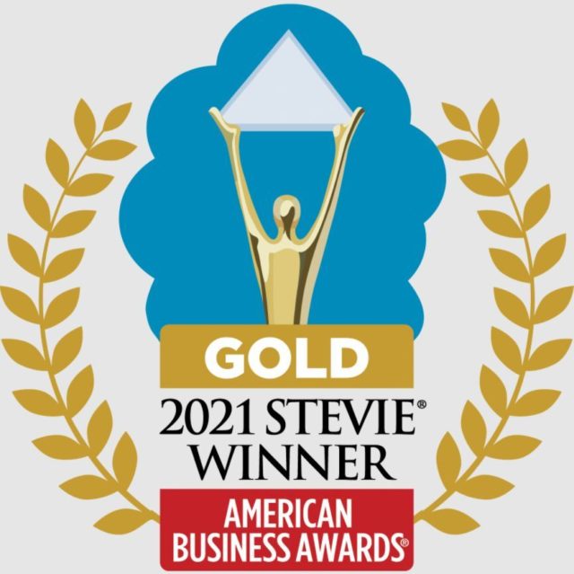 Gold 2021 Stevie Winner logo from the American Business Awards