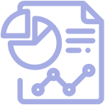 outlne of paper with a line graph, pie chart and block of text